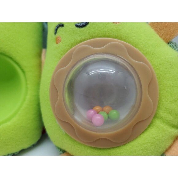 Skip Hop Green AVOCADO Hanging Rattle 5" Plush Stuffed Baby Stroller Toy 2017 - Picture 2 of 9